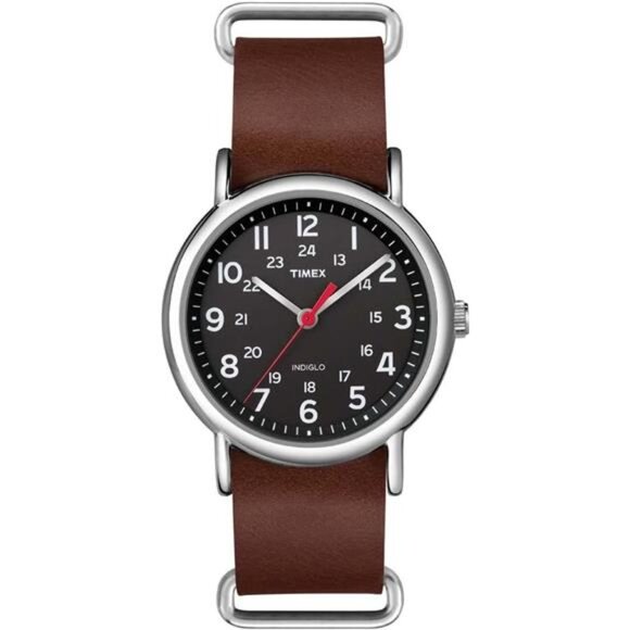 Weekender 38mm Unisex Analog Watch | INDIGLO Backlight | Adjustable